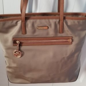 Michael Kors Nylon Tote Shoulder Bag.
